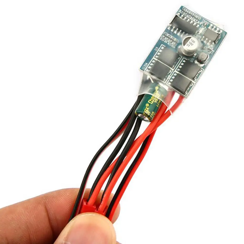 Mini-z Electric Speed Controller 30A Brushed Lightweight Plastic for Car RC Control and Servo Compatibility