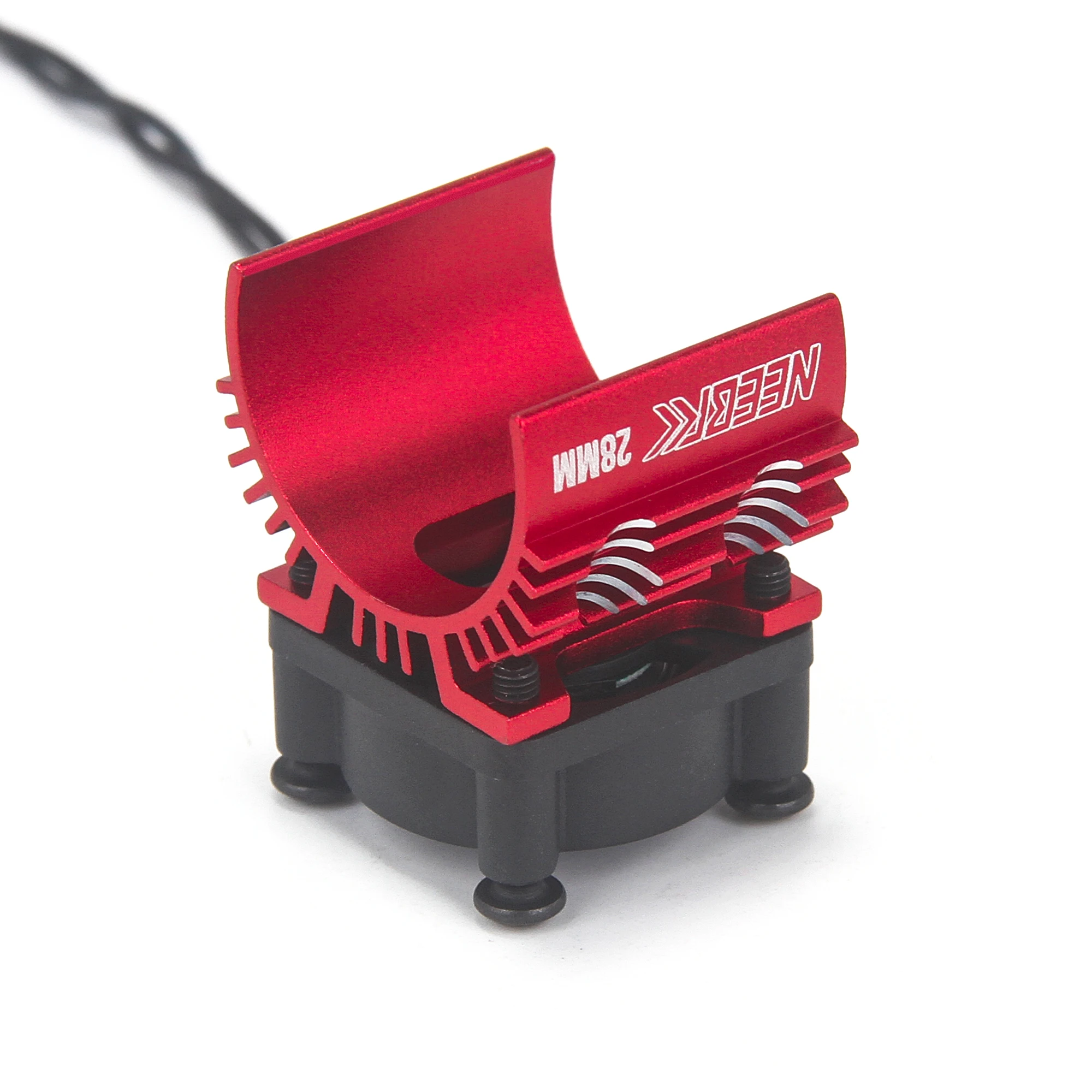 NEEBRC 28mm Heat Sink Holder 25*25mm Cooling Fan for 1/16 RC Drift Car Crawler Truck Boat Model Toy Brushless Motor Accessories