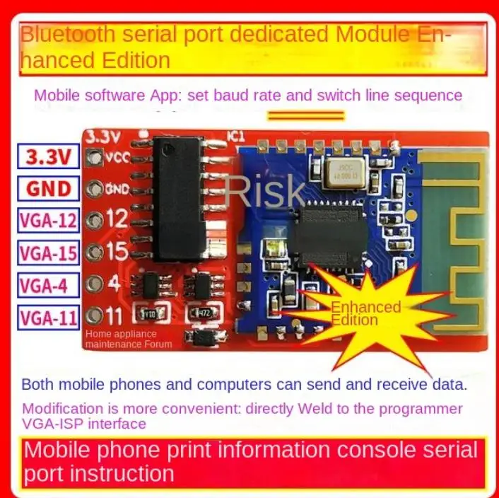 The Programmer Is Equipped with a Bluetooth Module. Mobile APP Prints Information into the Console Serial Port Command RT809H/F