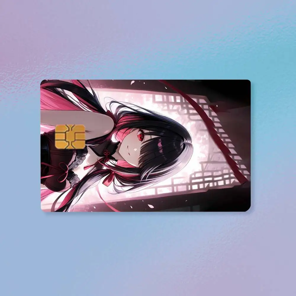 Date A Live Tokisaki Kurumi Credit Card HD Stickers Easy to replace