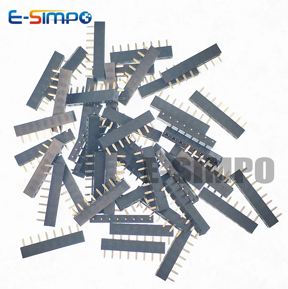 100pcs 2.54mm PH3.5 Single Row Low Short Profile Straight 1x2/3/4/5/8/10P Rohs Goldplate PCB Female Pin Header Socket Connector