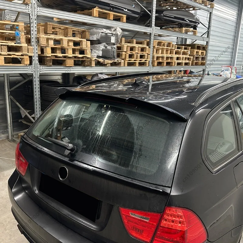 لسيارات BMW E91 3 Series Touring 2005-2012 ماكستون ستايل خلفي سقف سبويلر الجناح الخلفي الجذع الباب الأوسط سبويلر الجناح بوديكيت ضبط