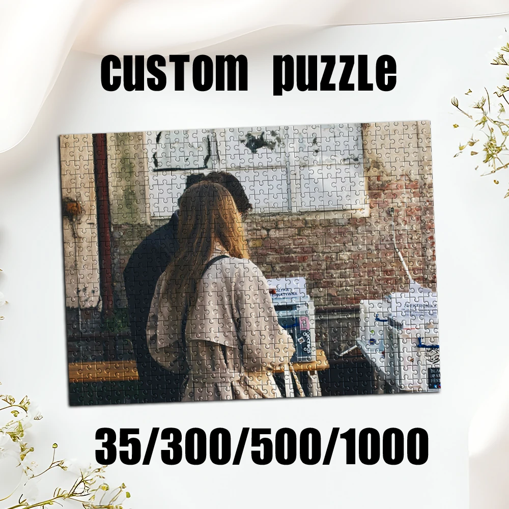 35/300/500/1000 Stück personalisiertes, individuelles Foto-Paar-Puzzle zum Valentinstag, zum Muttertag, zum Geburtstag, zum Kindertag