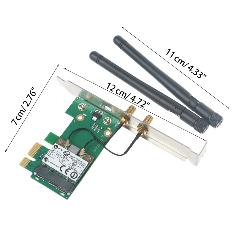 PCI-E WiFi Card for MacOS for Windows PCI-E PCI Network Adapter mac-Compatible Wi-Fi Air Drop Handoff Instant Hotspot Random 1Pc