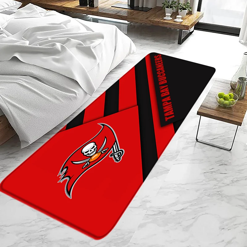 Living Room Rugby  Rugs Foot Carpets Entrance Doormat Prayer Rug Floor Mats Anti Slip Tampa Bay Buccaneers Kitchen Home Decor