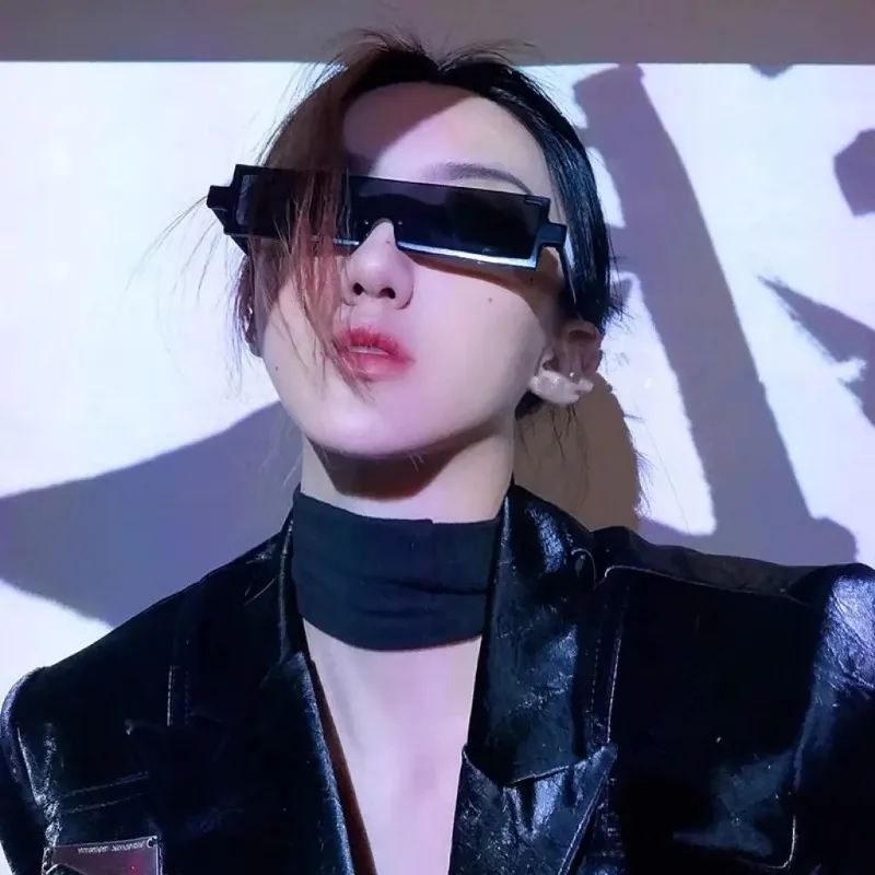 Vintage Fashion Rimless Rectangle Sunglasses Man Women Gradient Trend Party Metal Sun Glasses UV400 Summer Traveling Eyewear