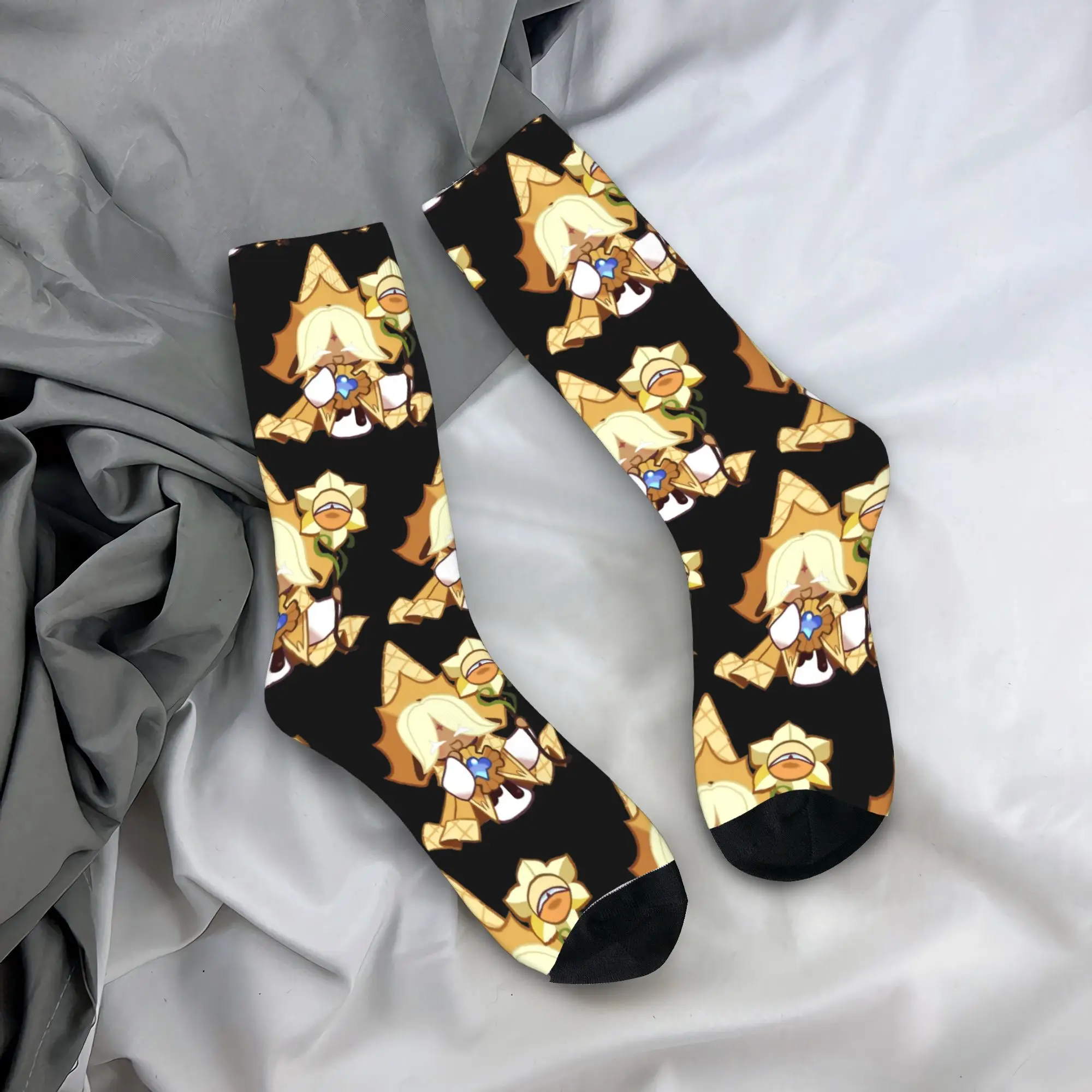 Adults Men Socks Pure Vanilla Cookie  Stockings Winter Korean High Quality Socks Graphic Climbing Anti Slip Socks