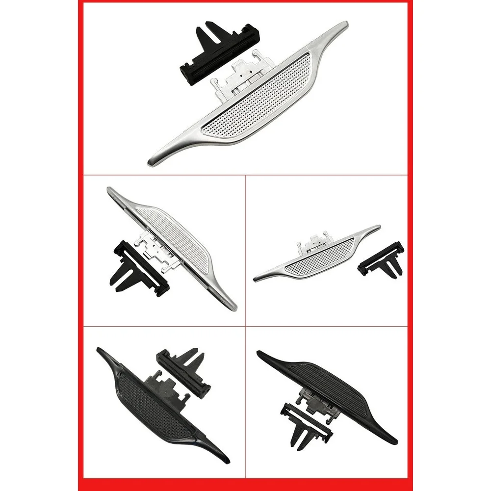 For Mercedes V-Class/Vito W447 W448 (2024-2026) AC Air Vent Outlet Grille Repair Kit Silver/Black Plastic 90mmx32mm Precise Fit
