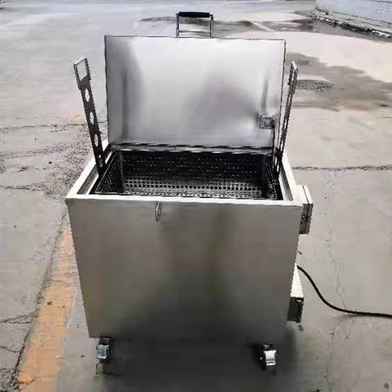 Commercial 419L Stainless Steel Soaking Tank  Lift Degreaser for Large Oven Racks Cookware New Optional 211~672L