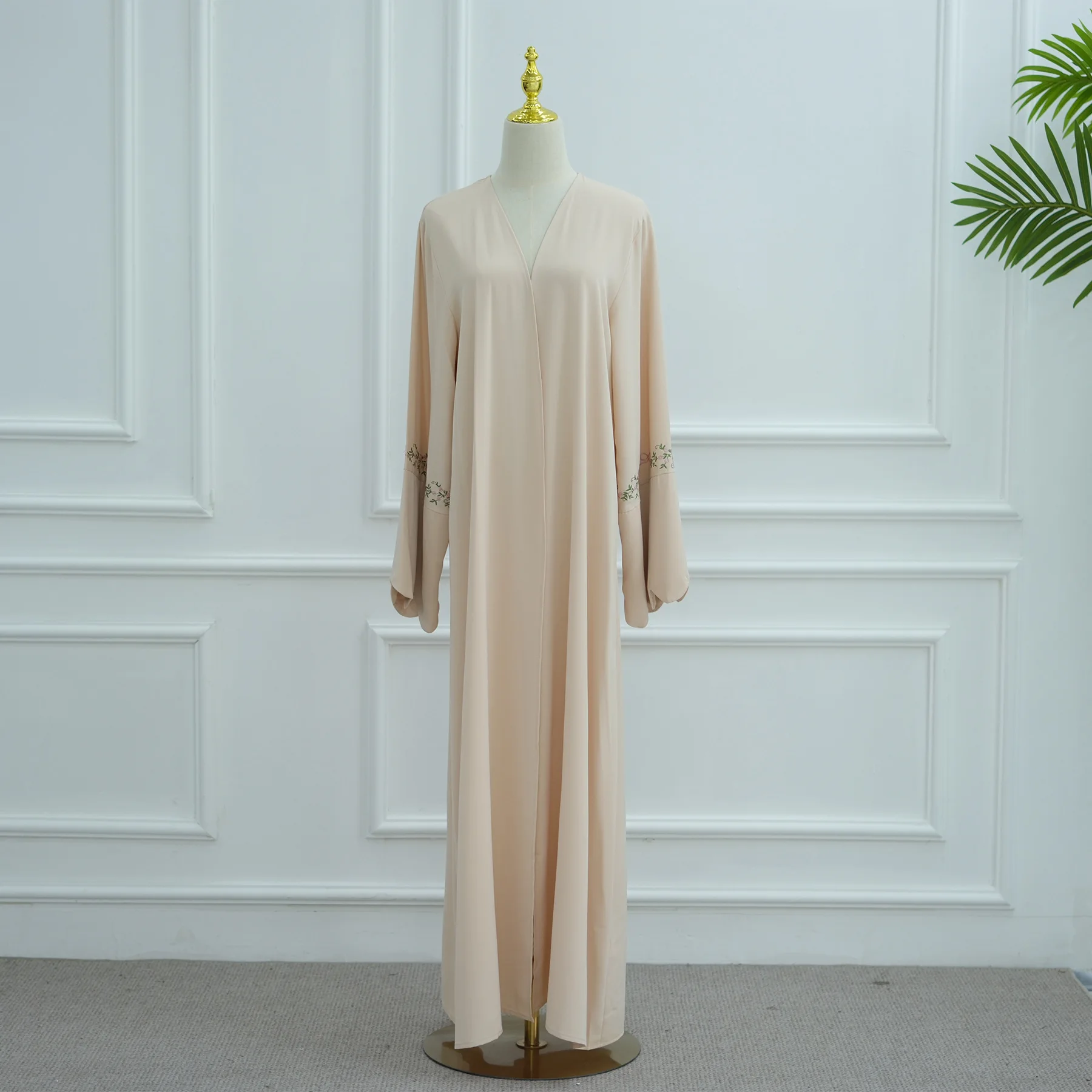 Luxurious Floral Embroidery Hijab Dress for Muslim Women Elegant product image from Kayea’s Collections