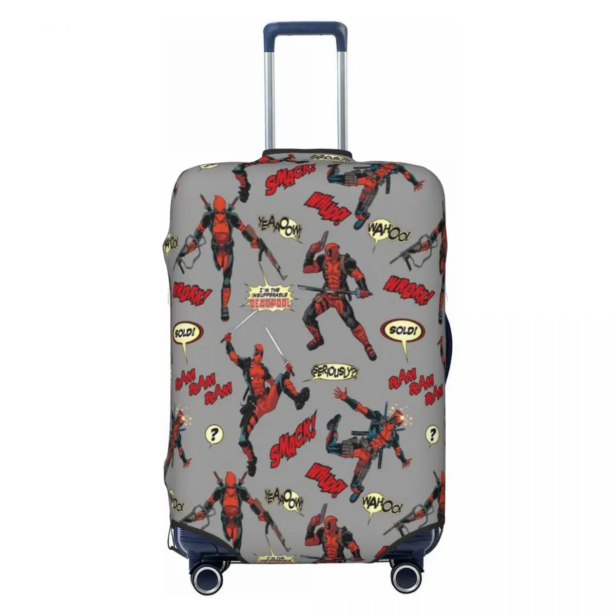 

Милый чехол для чемодана с изображением D-Дэдпула, моющийся, для путешествий