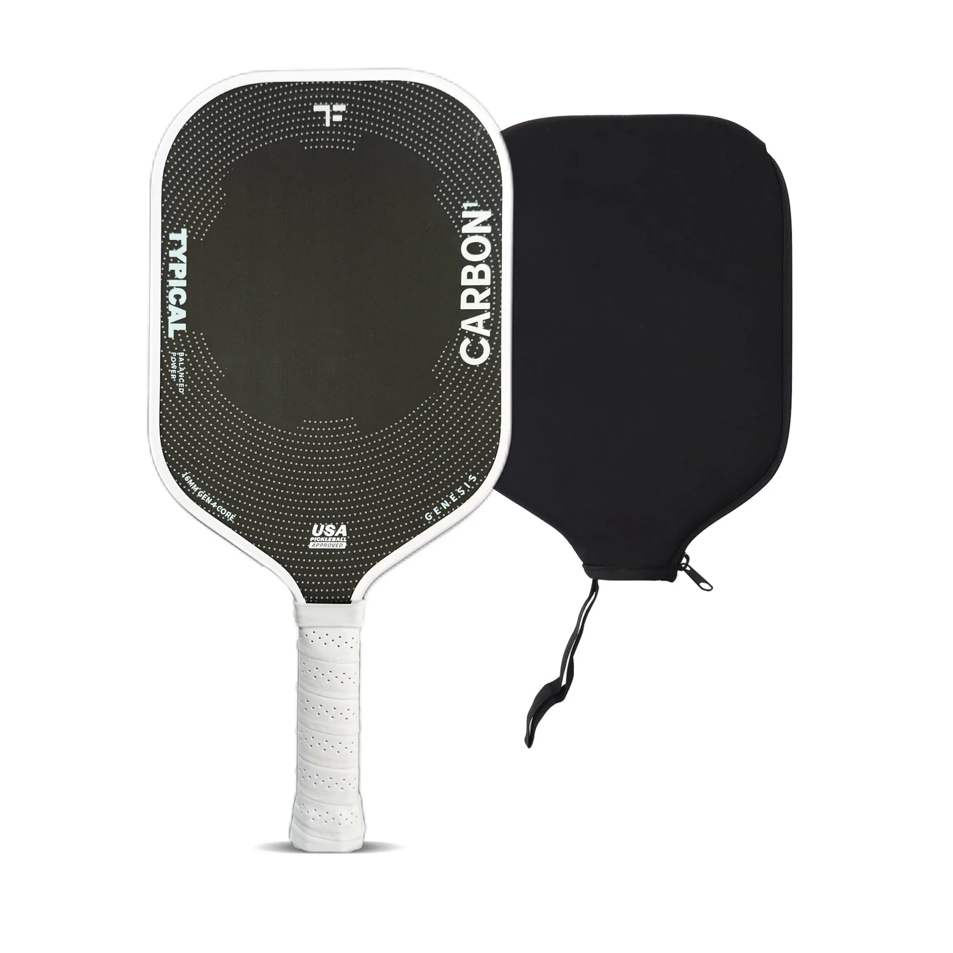 

Thermoformin pickleball paddle with cover, T700 pickleball paddle, equipped with 16mm EPP full foam core, non-slip handle