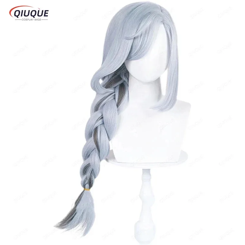 2025 yiyi Game Impact Shenhe Cosplay Heat Resistant Hair Synthetic Wigs + Wig Cap