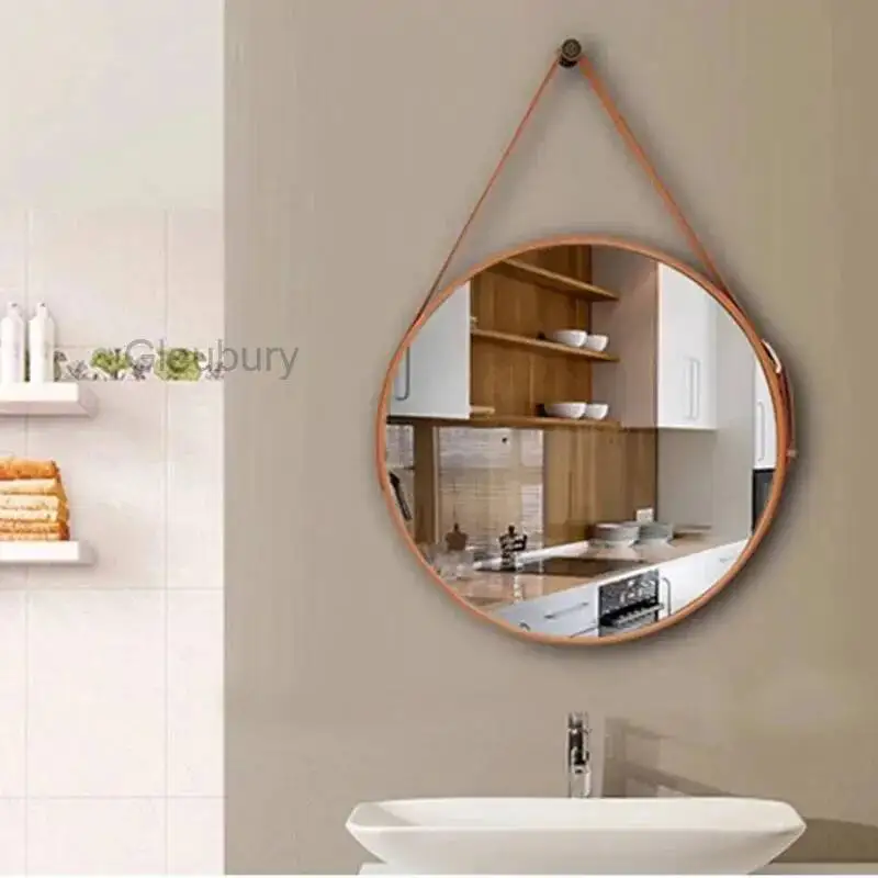 Room Home Decoration Living Ornaments Modern Mirror Light Large Full Body Mirrors Espelho Portable Makeup Wall Irregular
