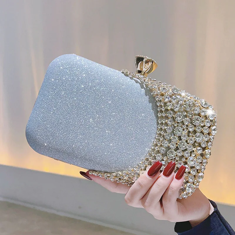 Women Luxury Clutches Party Dinner Bag Girl Dress Banquet Bridesmaids Glitter Handbag Ladies Evening Fashion Purse