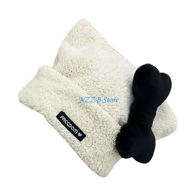 T21F أفخم الملاك الجناح الجمجمة قبعة الأذن قبعة واقية قبعة عالمية المرأة قبعة الشتاء