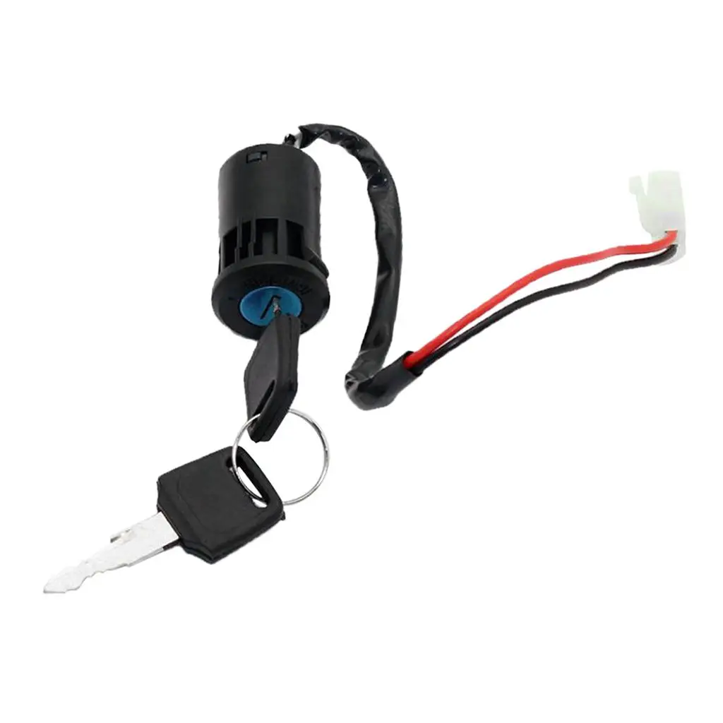 2 Wire Ignition Key Switch On/Off for Motorcycle Electric Bike Moped Trike