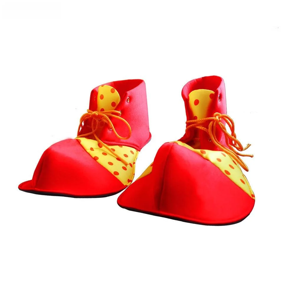 Clown rosso oes loween Puntelli di carnevale Parco a tema circo Puntelli da clown Spettacolo teatrale Costume etnico da donna Vestito da palcoscenico