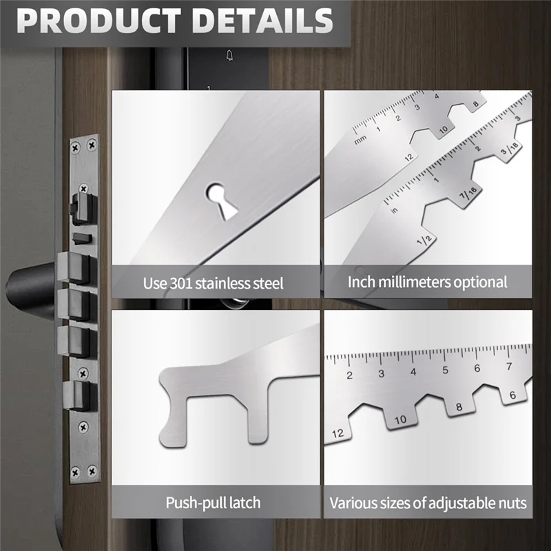 AA19 6Pcs Universal Tool Kit,High Elastic Stainless Steel Repair Tools,Multipurpose Home Tools Set