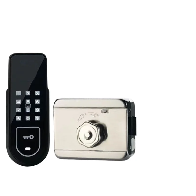 Stainless steel door password lock old-fashioned anti-theft door, modified fingerprint lock smart iron door lock rental room