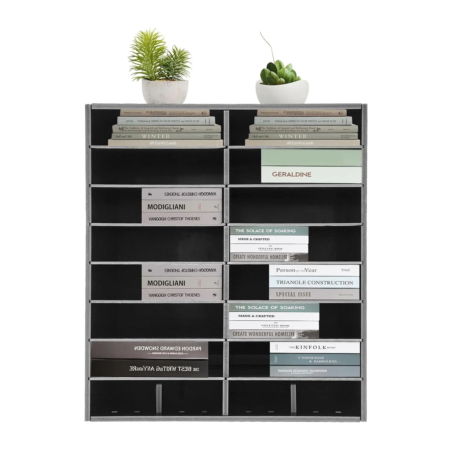 16 Slot Mail Sorter Organizer, Wood Literature Organizer Student Mailbox for Classroom, Desktop File Paper Storage, Customized