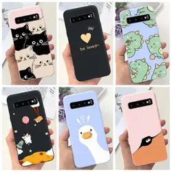 For Samsung S10 Plus SM-G975F Case Cute Dinosaur Duck Cartoon Soft Silicone Phone Cover For Samsung Galaxy S10 S10e G973F Bumper