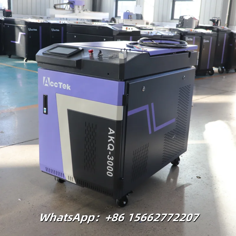 3000W Portable Laser Cleaning Machine Handheld Metal Oxide Layer Clean Laser Rust and Paint Removal Machine