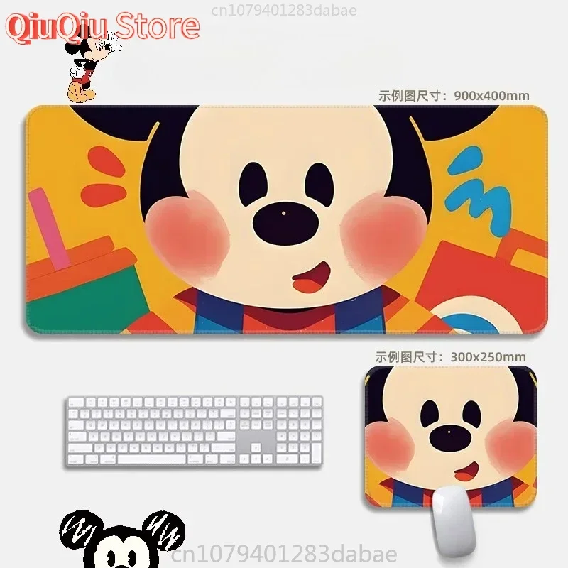 

Anime Cartoon Disney Mickey Minnie Tablecloth Leather Mouse Mat Waterproof Large Small Office Computer Keyboard Mat Table Mat