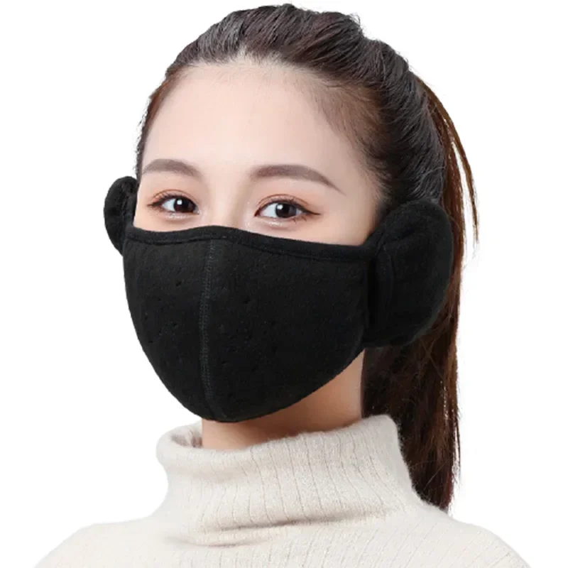 Thermal Half Face Cover Winter Skiing Cycling Sport Mask Earmuff Men Women Hunting Skateboard Reusable Ear Protection Masks