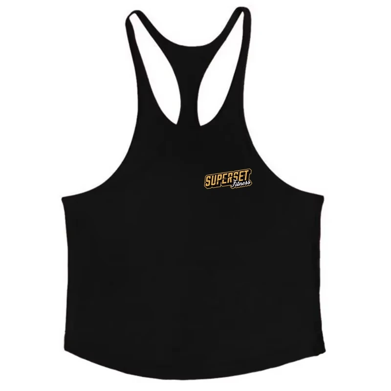 قميص سترينجر متعدد الألوان "Superset Fitness" للرجال - سترة رياضية بدون أكمام للياقة البدنية وبناء العضلات والتمرين