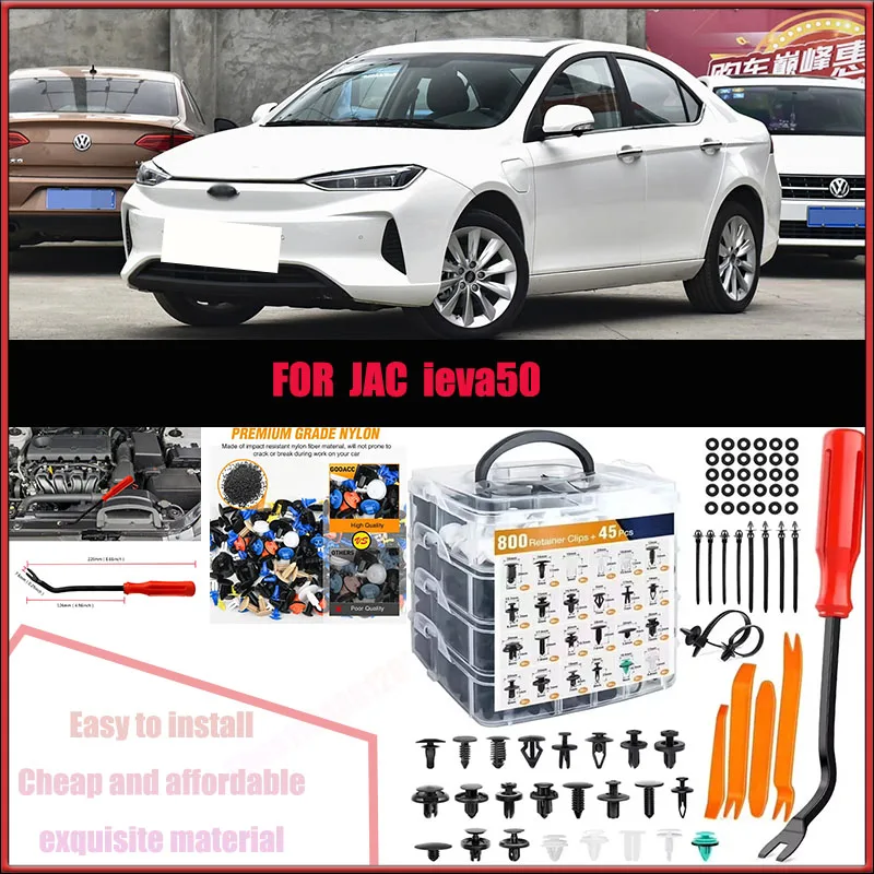 

For JAC Ieva50 Buick Benz Audi Ford Car Plastic Retainer Clips Kit 800+45pcs Auto Fender Push Pin Car Fastener Clip Mixed Set