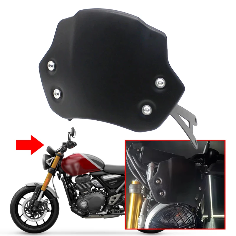 

Fit For Speed 400 Speed400 Scrambler 400 X 2024-2025 Motorcycle Windshield Windshield Raised Windshield Fairing Wind Deflector