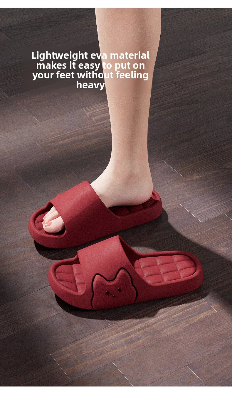 Rutschfeste Badesandalen für Zuhause, EVA-Hausschuhe mit weicher Sohle für Damen und Herren, leichte, atmungsaktive und geruchsneutrale Outdoor-Slipper – Detail 4