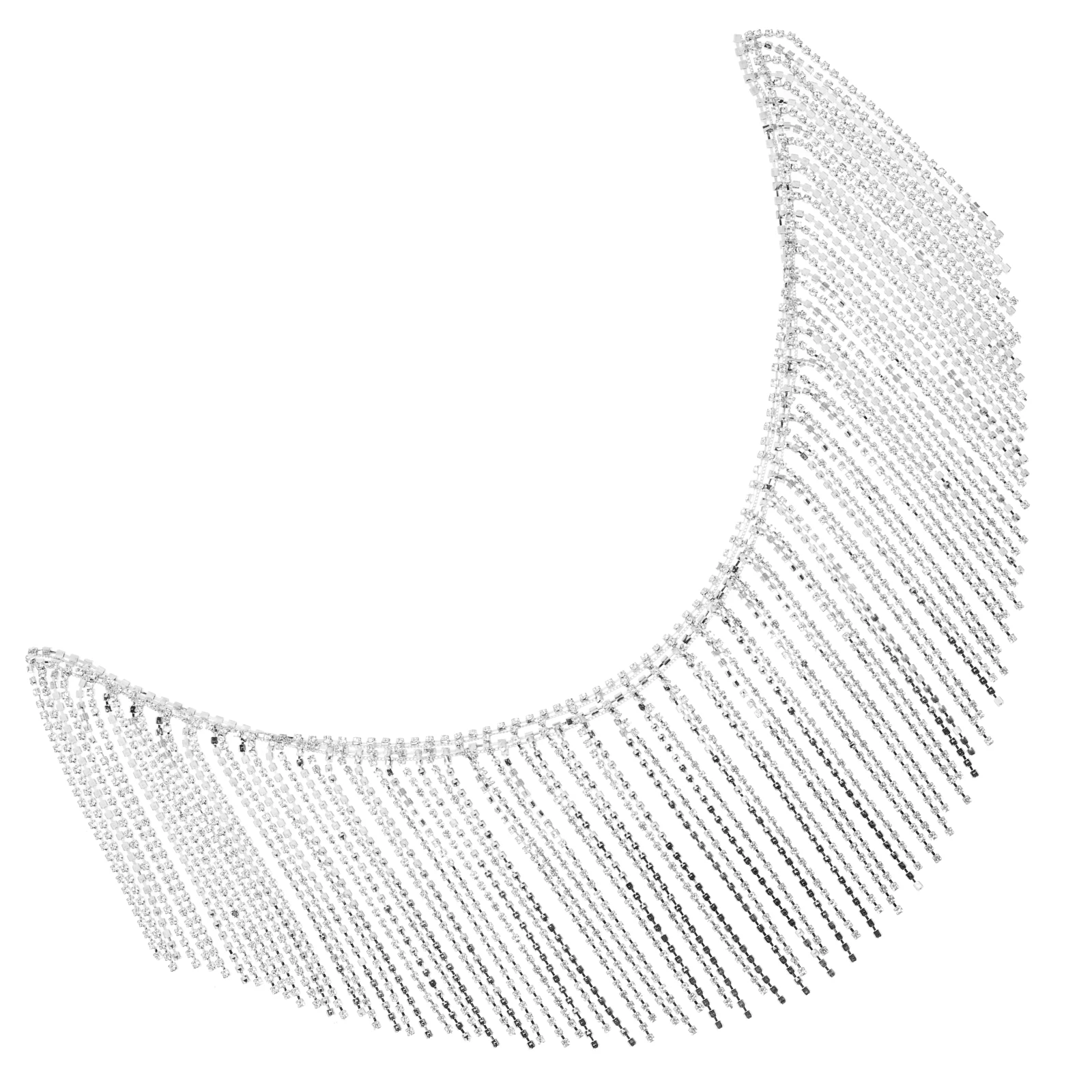 

Rhinestone Chain Crystal Decorative Fringe Trim Multifunctional DIY Tassel Alloy Jewelry Dress Accessories Shiny Clothes Hats