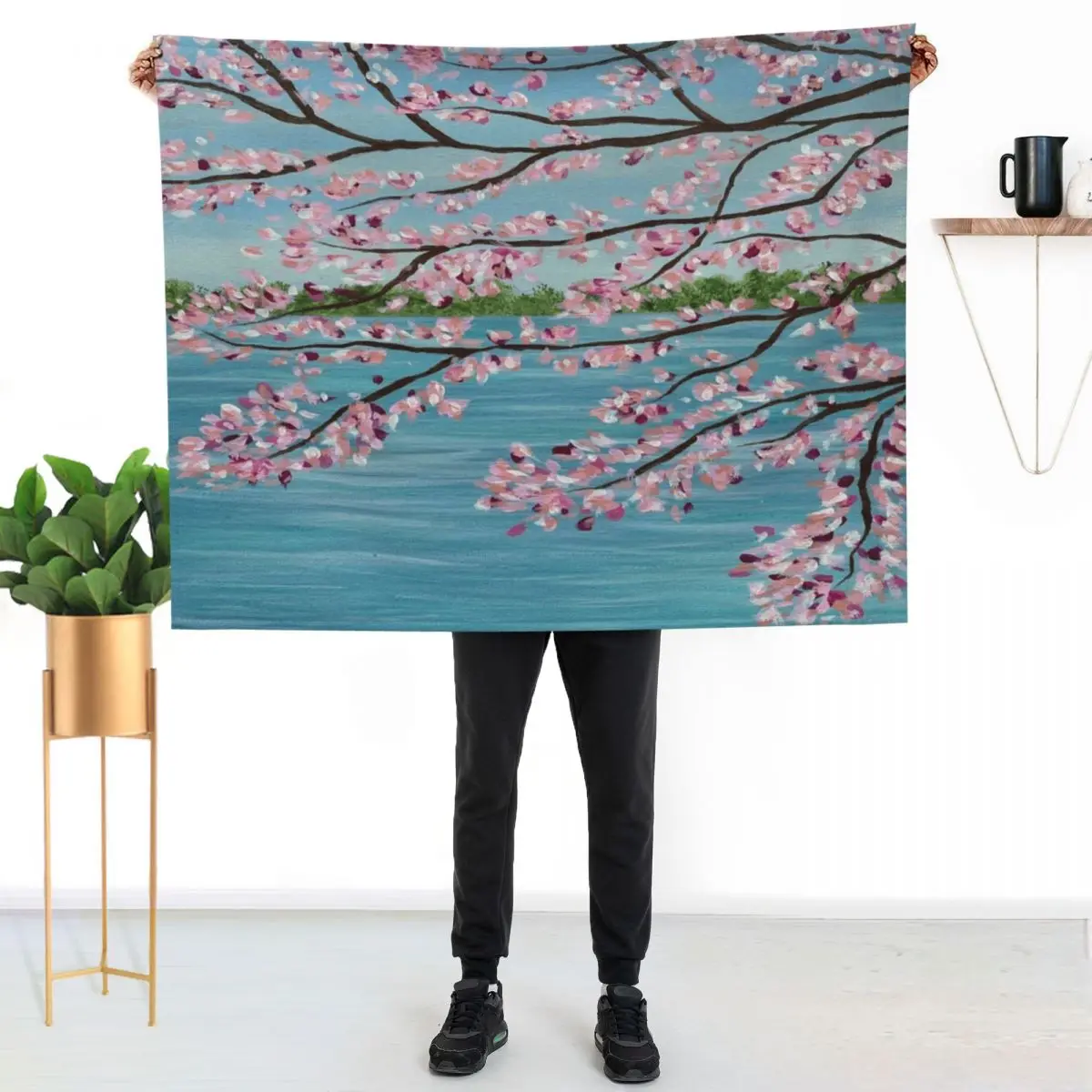 Spring is in the Air... So is Pollen Throw Blanket Furrys Plush Luxury Stuffeds Designers Moving Blankets