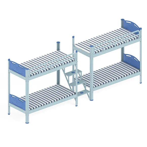 

Modern Dorm Furniture Metal Loft Beds Dormitory Bed School Furniture With Desk For College 1 Pcs