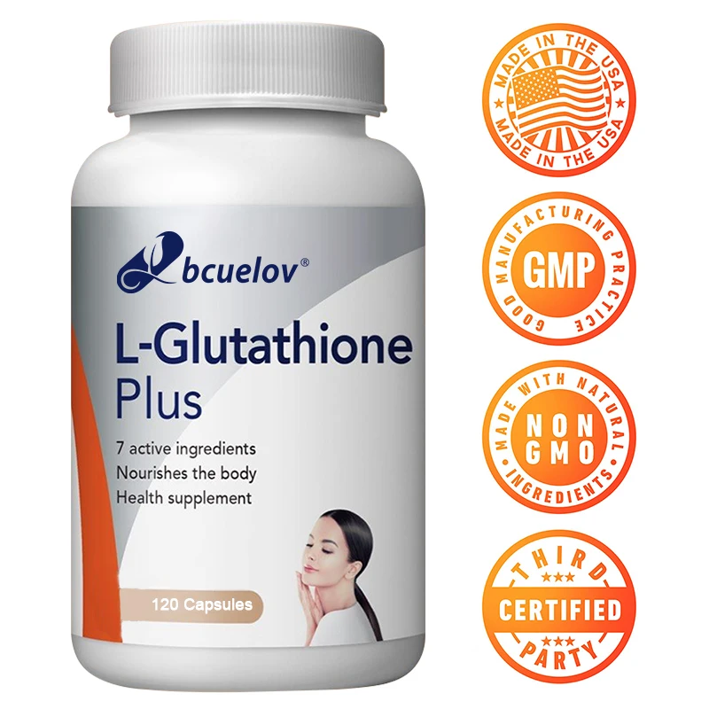 

Glutathione 1000mg, L-Glutathione Supplement, Antioxidant, Maintains Liver, Brain, Skin, and Heart Health - 120 Capsules