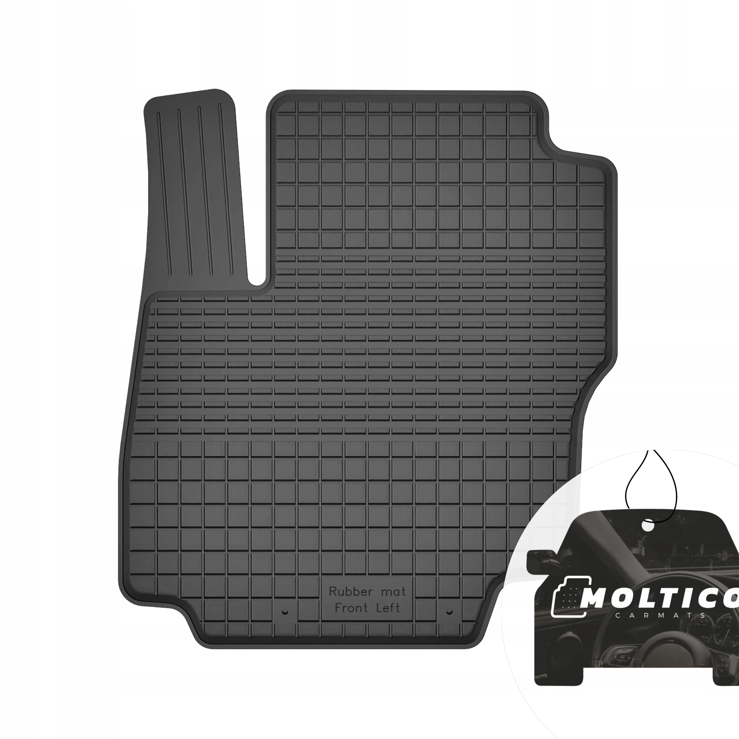 Tappetino in gomma per autista compatibile con Ford Focus Mk2 2003-2010 con Rant