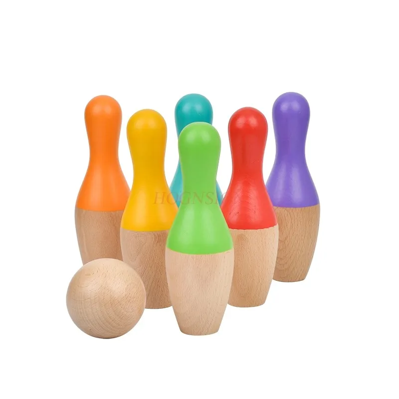 Conjunto de boliche de brinquedo infantil, quebra-cabeça de jardim de infância, simulação interna de bebê, esportes familiares e infantis