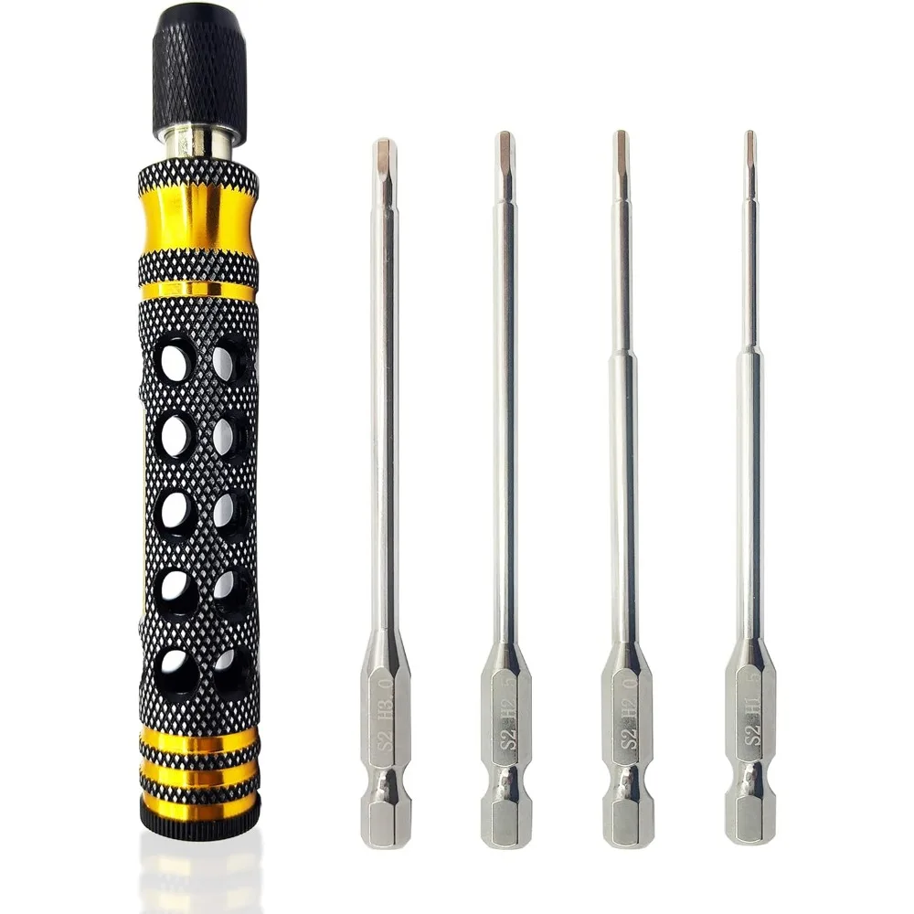 

Набор инструментов для ремонта радиоуправляемой модели 4 в 1, привод 1/4 1,5 мм, 2,0 мм, 2,5 мм, 3,0 мм, шестигранные ключи для бит, электрический шуруповерт/мощная дрель R