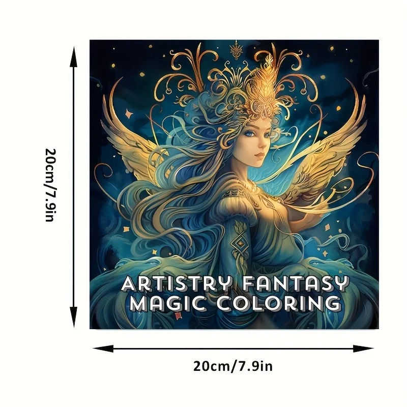 1 st Artistry Fantasy Coloring Kleurboek voor rustgevende stress |   Kleurboek voor stressreductie voor stressverlichting en cadeaus