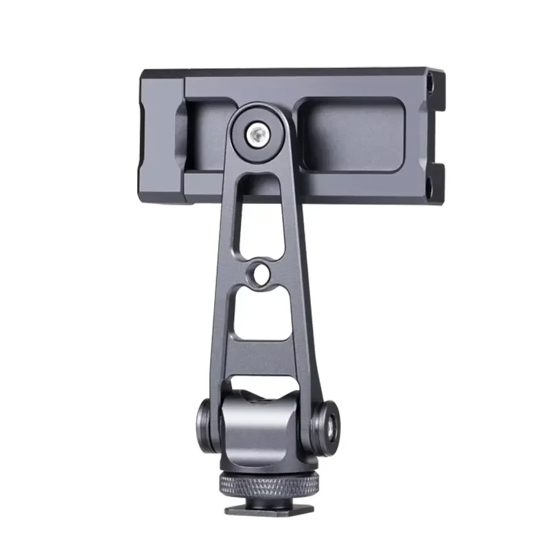 Custom Metal Phone Holder Clip Stand Universal Smartphone Clamp Phone Tripod Mount Adapter with Cold Shoe