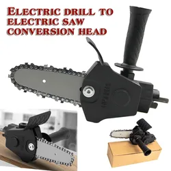 4/6-Inch Household Mini Electric Drill To Electric Saw Converter Logging Saw Garden Saw Electric Chain Saw Conversion Head Tool