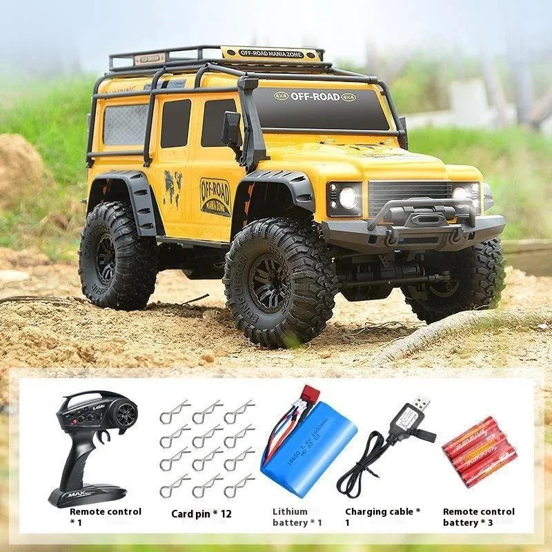 Four-wheel drive alloy full-scale remote control Land Rover Defender ZP series off-road vehicle oversized outdoor boy toy gift