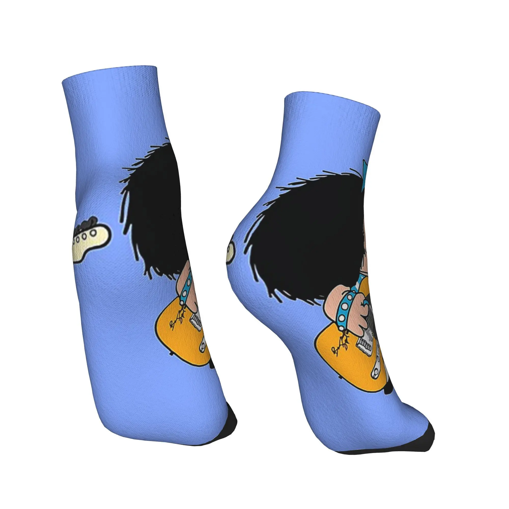 Todas as estações mafalda anime xadrez meias harajuku meias de tripulação de alta qualidade meias engraçadas para presentes das mulheres dos homens