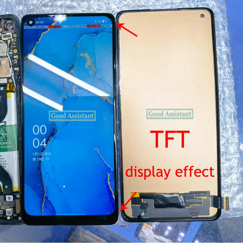 6.55 Inch Amoled / TFT For Oppo Reno3 Pro 5G LCD Display Screen