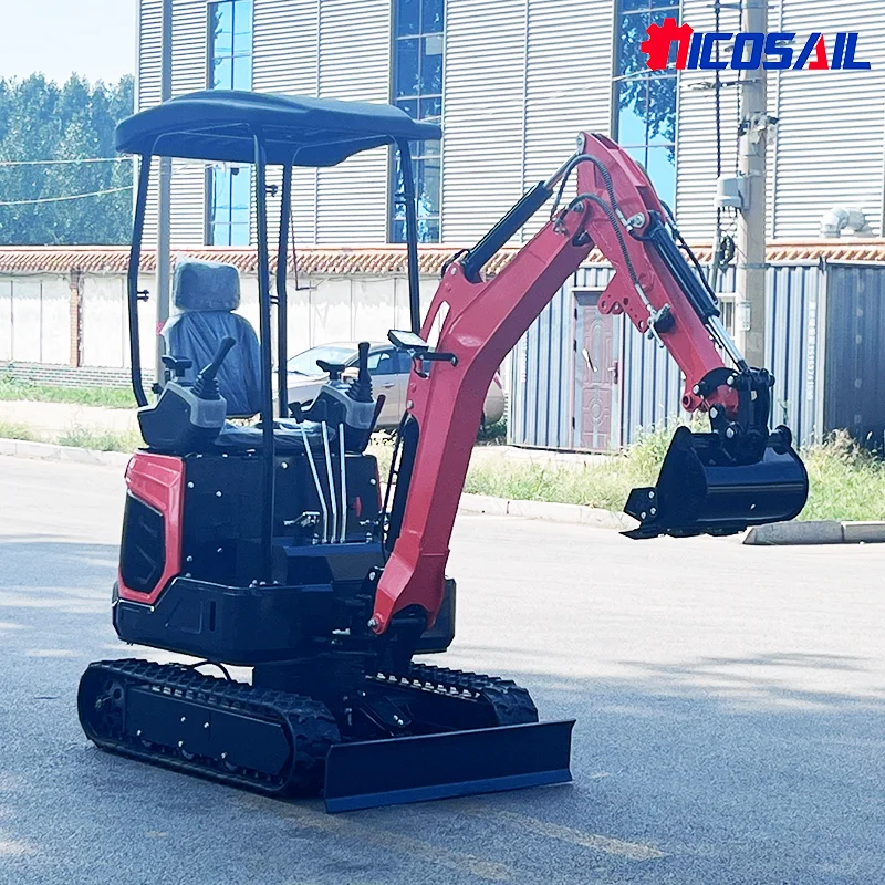 

Customized CE/EPA certified new 1.8-ton crawler excavator small crawler hydraulic trencher, suitable for garden farms