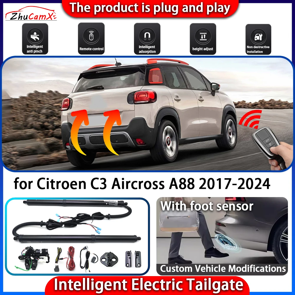 Smart Powered Tailgate System for Citroen C3 Aircross A88 2017-2024 Automatic Intelligent Electric Trunk Lift Control Kit