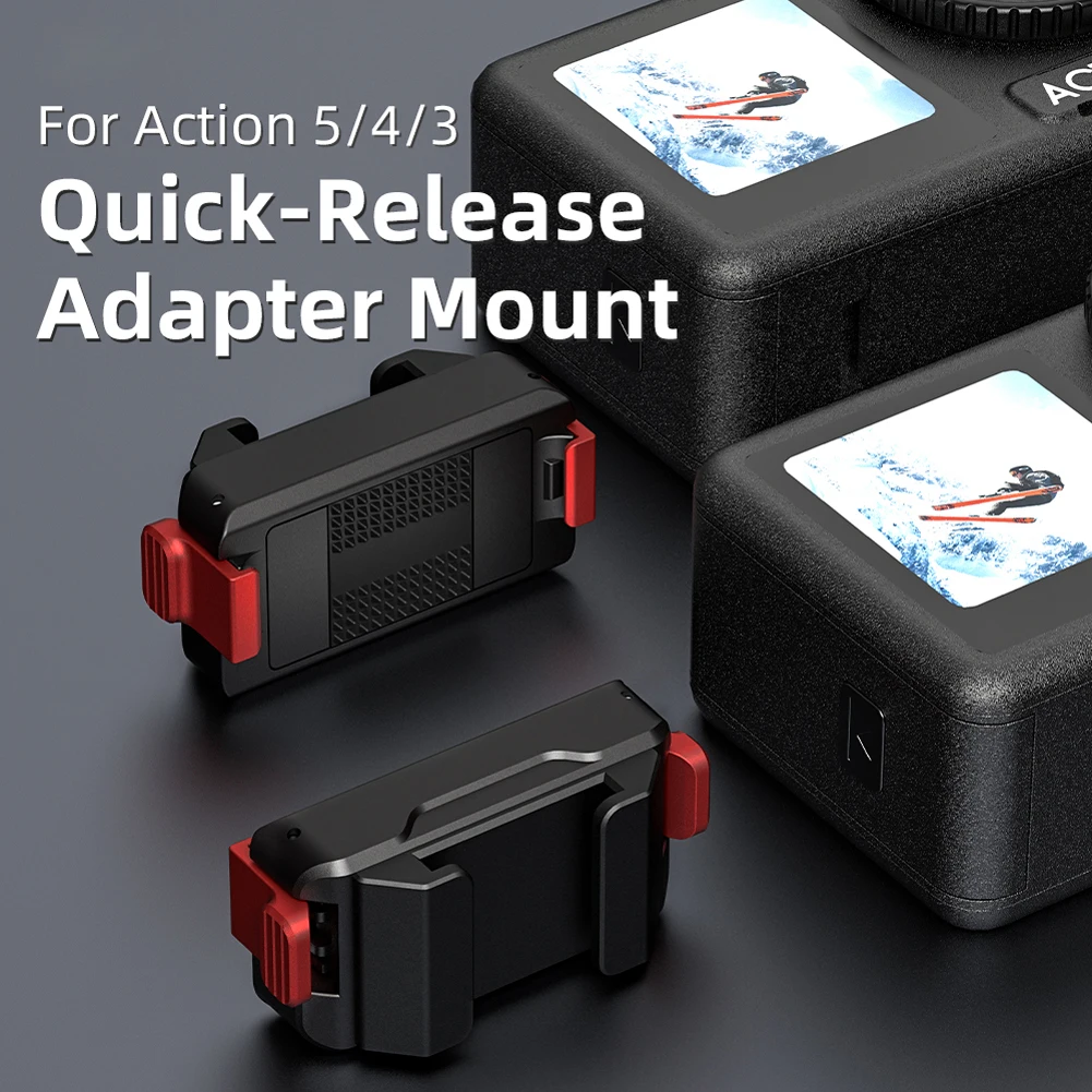 

Магнитное крепление-адаптер для DJI Osmo Action 5 Pro/4/3, складное быстросъемное крепление для штатива камеры с холодным башмаком