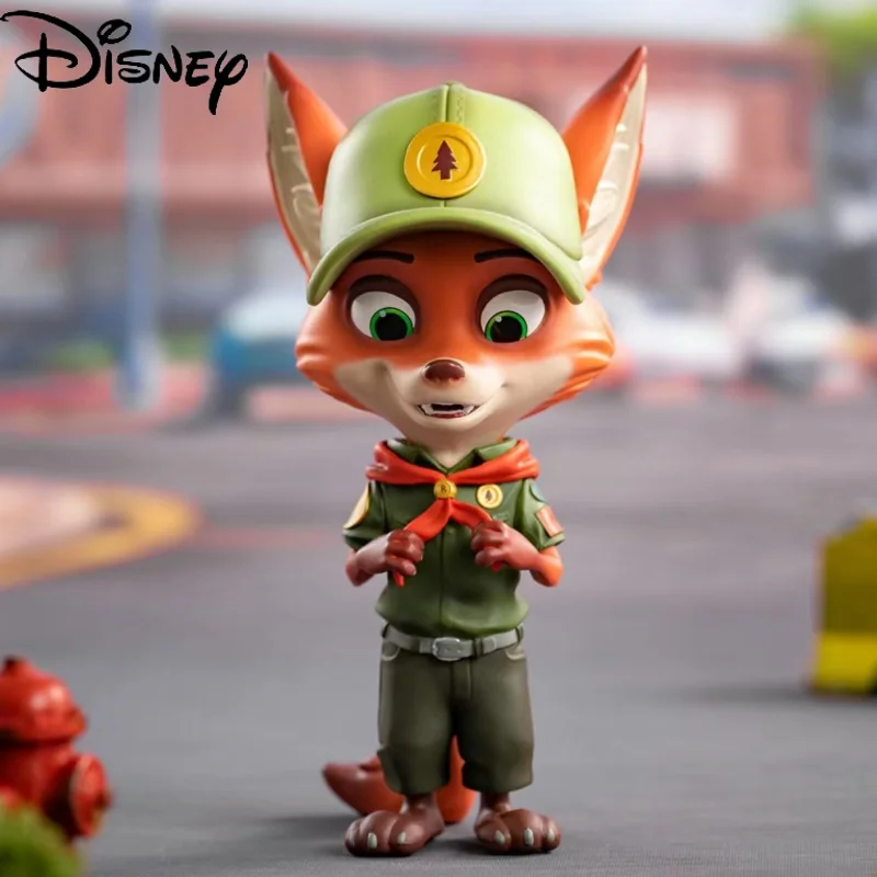 

Hot Disney Toys Zootopia Red Scarf Little Nick Chao Hand-made Ornaments Model Decoration Collections Toy Limited Christmas Gifts